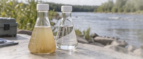 мутная и чистая вода